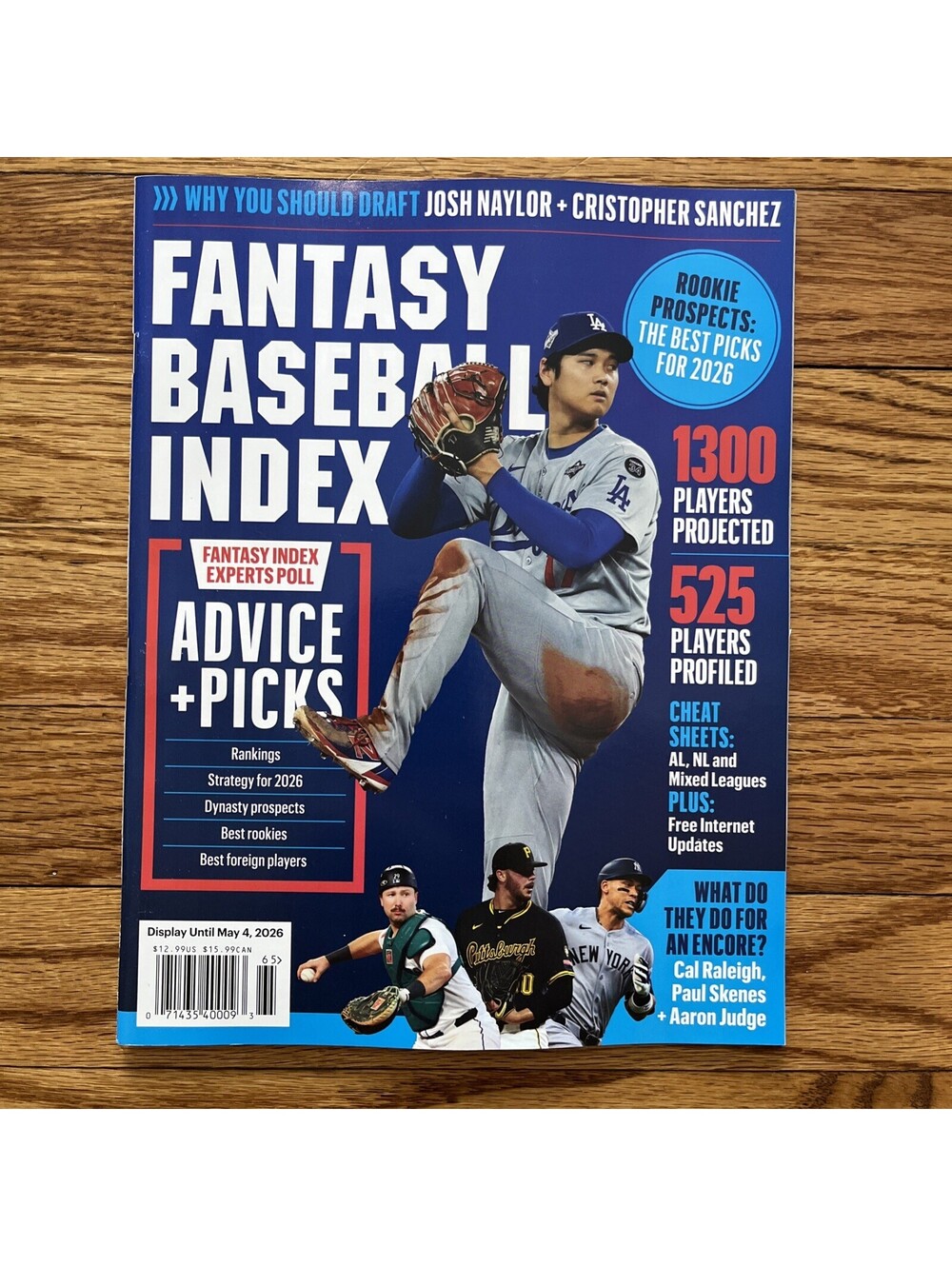 Fantasy Baseball Index 2026 1300 Players